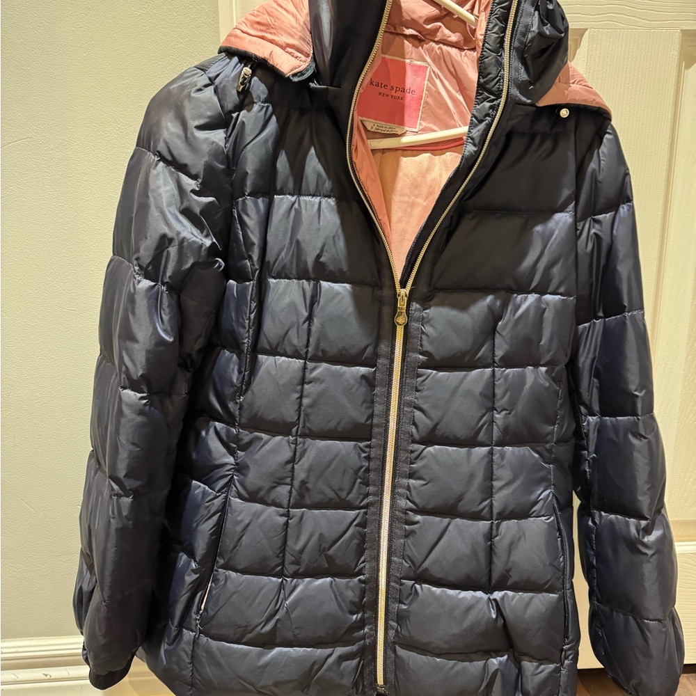 Kate Spade Navy and Pink Lined Jacket